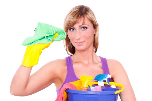 Carpet cleaning team discussing transparent pricing for a local property