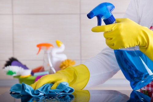 Cleaners protecting property during carpet cleaning